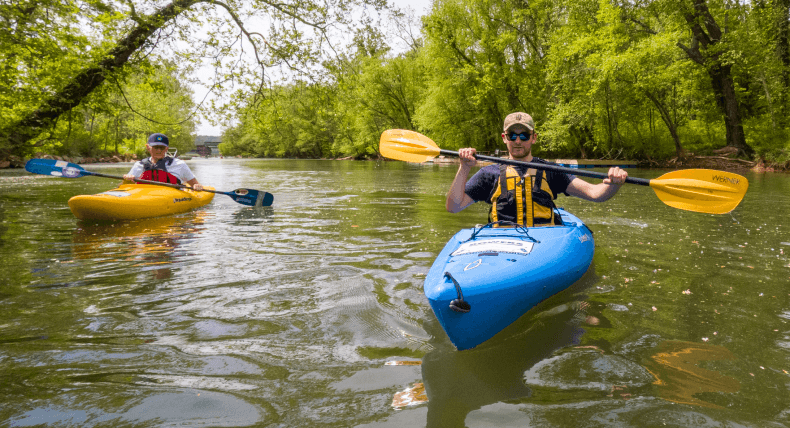 Kayaking in Seneca Landing Special Park