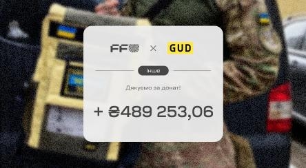 Близько 490 тисяч гривень передала команда українського бренду рюкзаків та сумок GUD на протезування військового Вадима Міщука!
