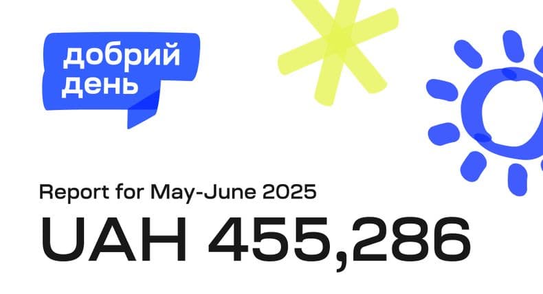 The Good Day charity initiative FFU received help totaling UAH 455,286 to support Ukrainians affected by the war