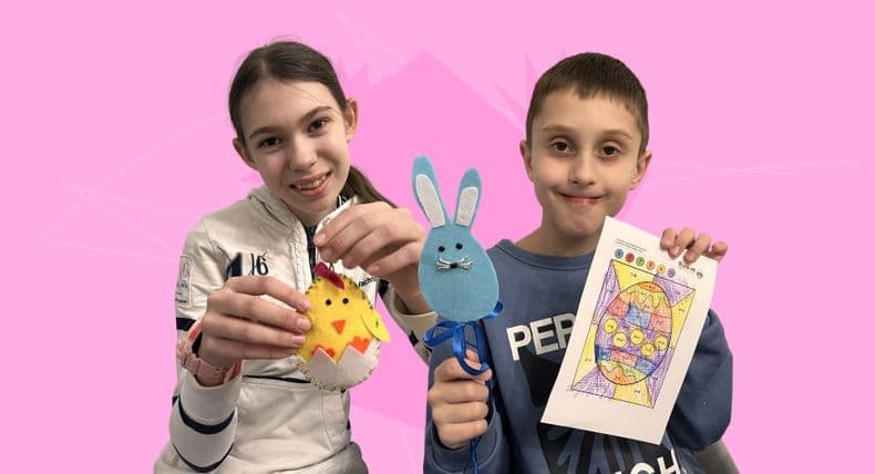 Easter preparations at LEVCHYK SPECTRUM HUB: children crafted festive decorations and learned about traditions
