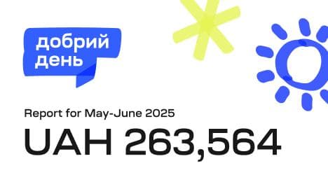 The Good Day charity initiative FFU received help totaling UAH 455,286 to support Ukrainians affected by the war