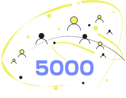 5,000: a community of participants