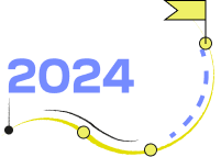 2024: a path with a flag at the finish line