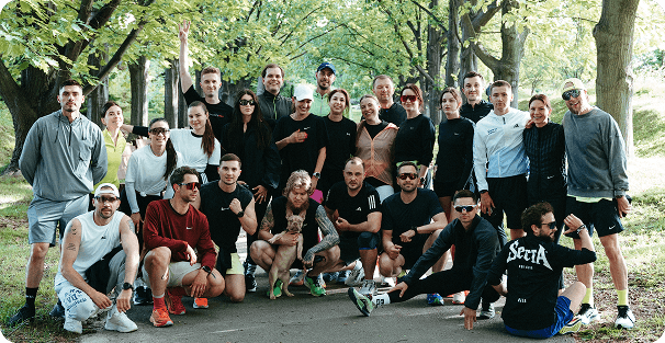 Charity training with Secta Run Club