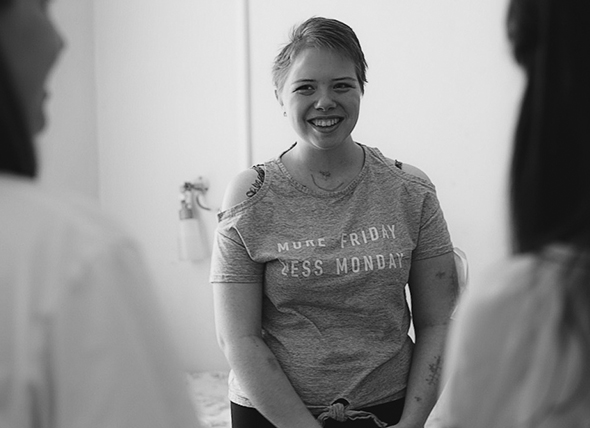 Valentina Dengina with her mother