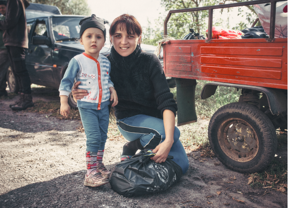 humanitarian aid to the liberated villages of the Kharkiv region