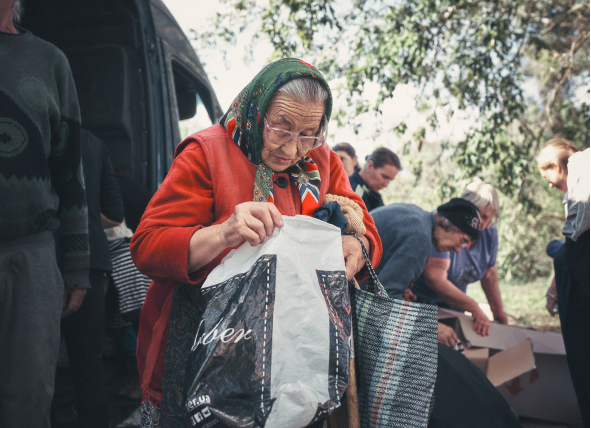 humanitarian aid to the liberated villages of the Kharkiv region