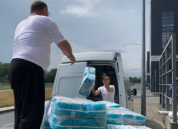 13 pallets of baby diapers